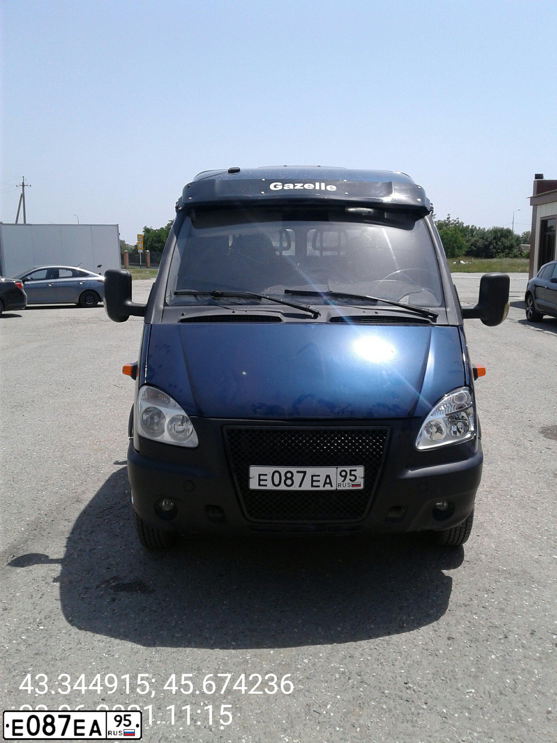 Фото автомобиля GAZ 3302 GAZEL, 2009 — госномер К977АС95. Цвет: синий