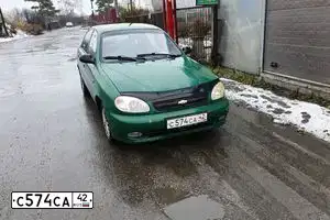 Фото автомобиля ZAZ LANOS, 2007 — госномер С574СА42. Цвет: ЗЕЛЕНЫЙ