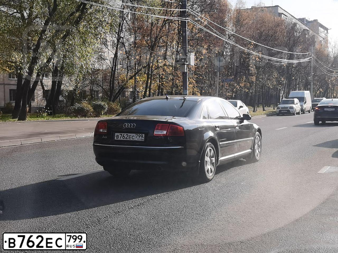 Фото автомобиля AUDI A8, 2007 — госномер М636СО790. Цвет: ЧЕРНЫЙ