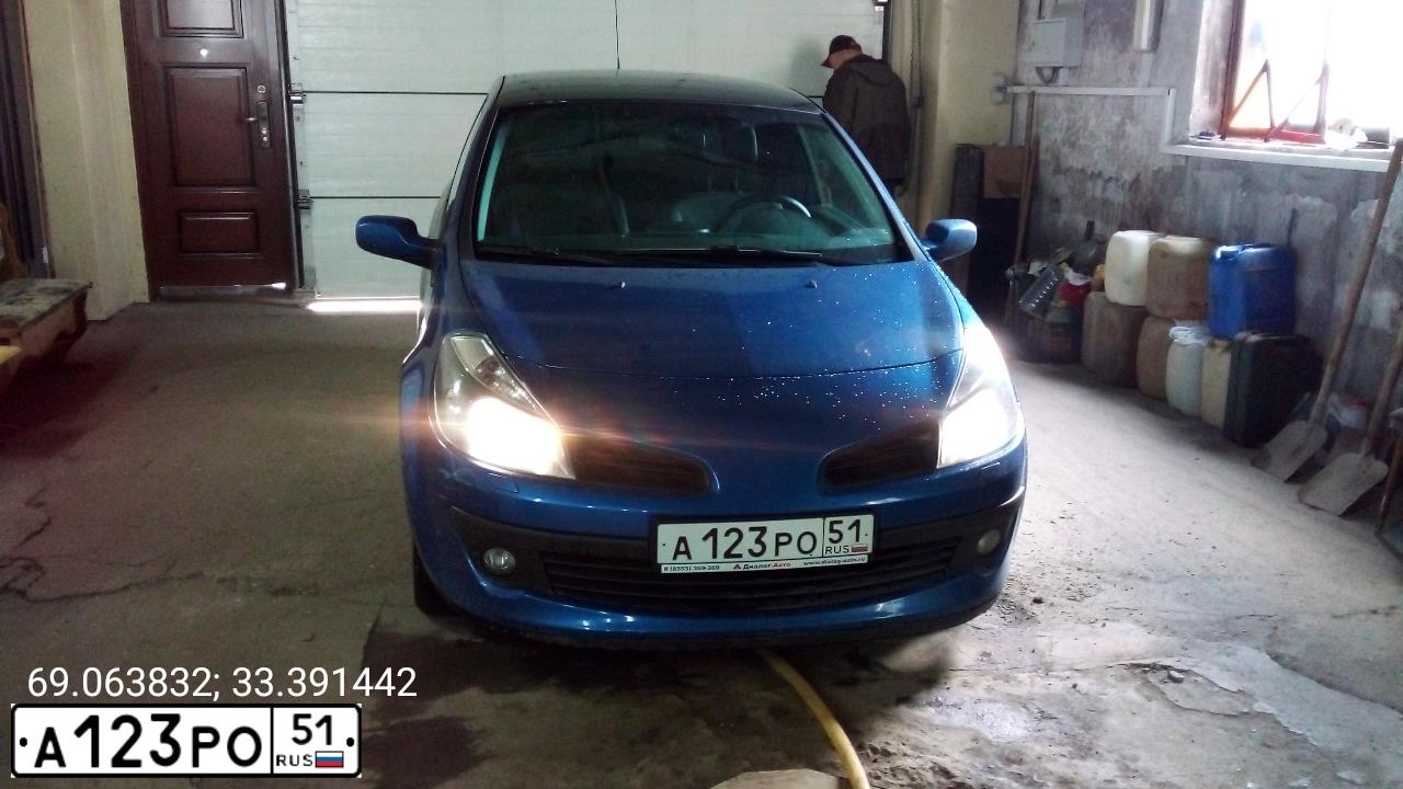Фото автомобиля RENAULT CLIO, 2007 — госномер Н200СК198