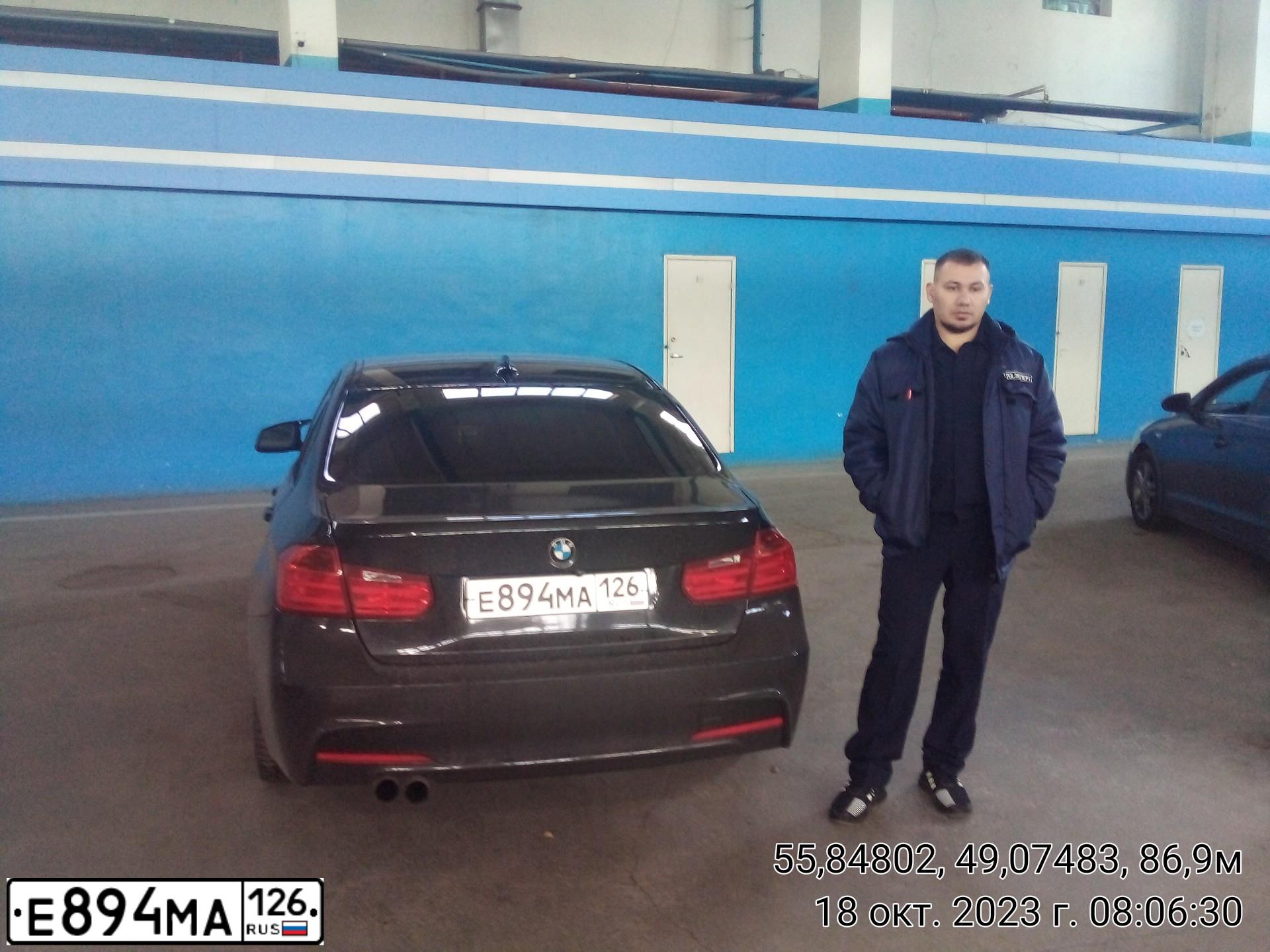 Фото автомобиля BMW SERIE 3, 2012 — госномер С519МА716. Цвет: ЧЕРНЫЙ