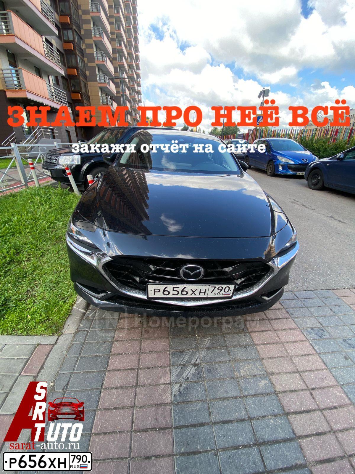 Фото автомобиля MAZDA 3, 2020 — госномер Р656ХН790. Цвет: ЧЕРНЫЙ