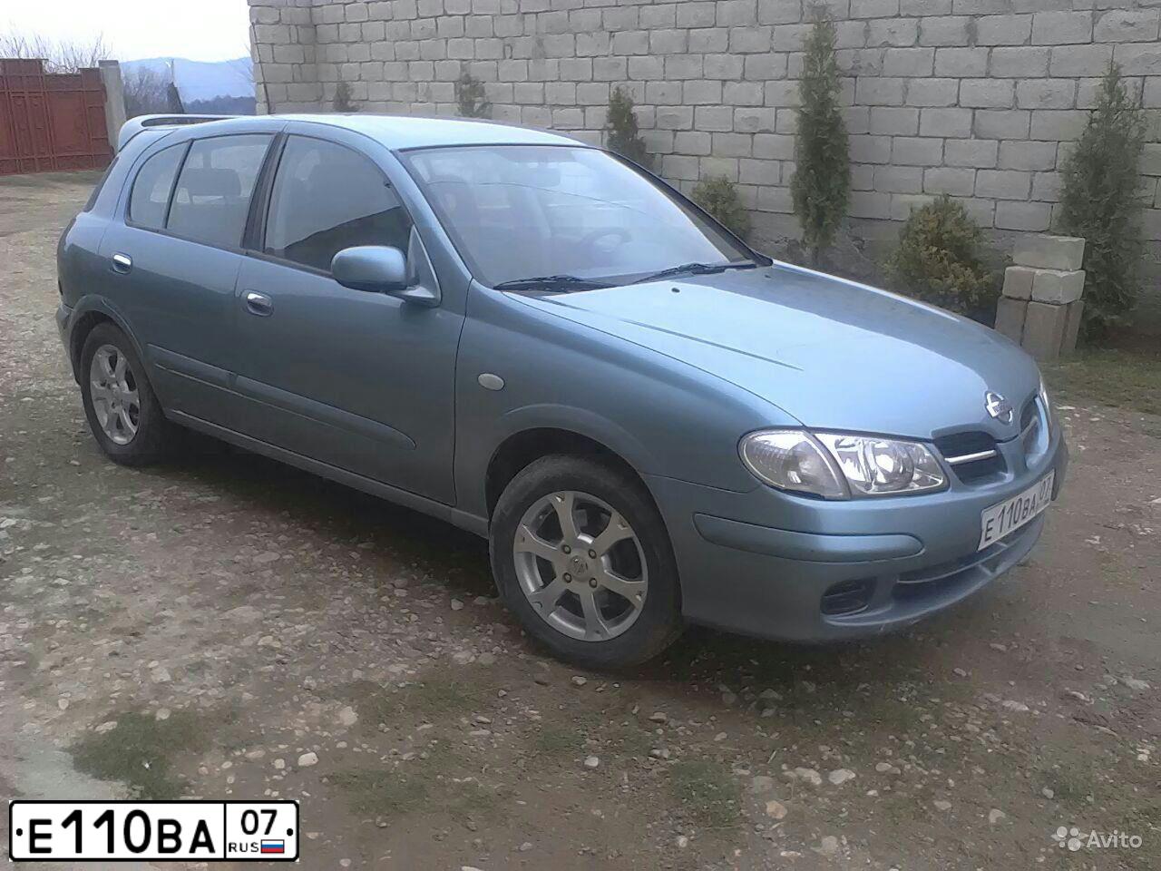 Фото автомобиля NISSAN ALMERA, 2001 — госномер Е110ВА07. Цвет: ЗЕЛЕНЫЙ (СВЕТЛО-ЗЕЛЕНЫЙ)