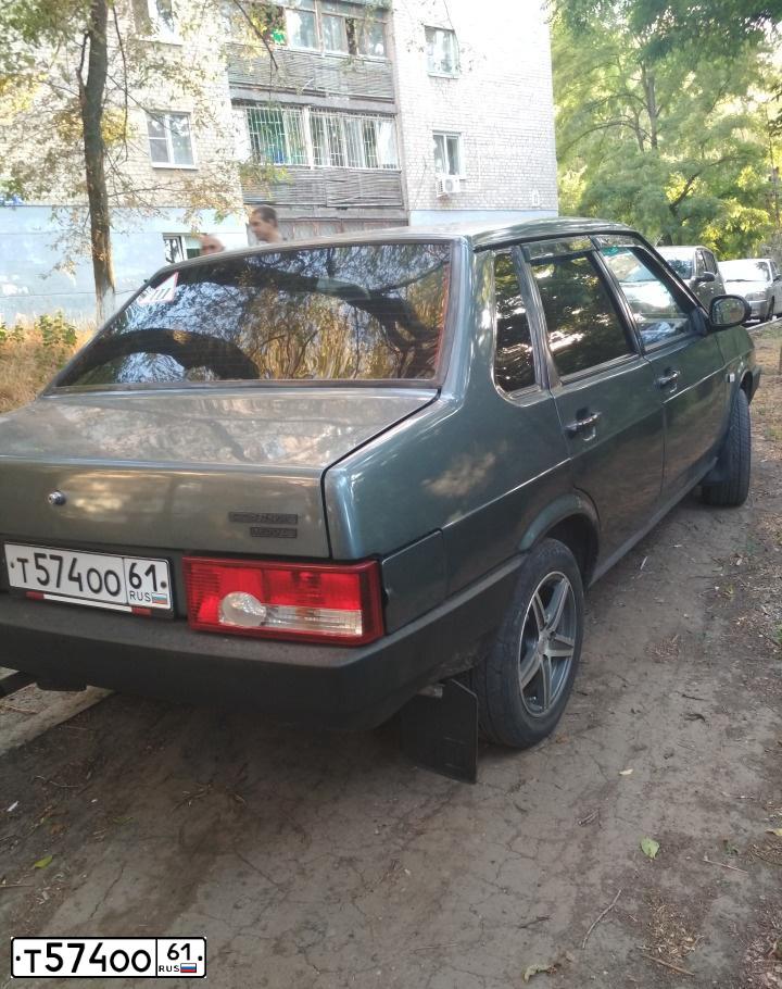 Фото автомобиля LADA 2109 SAMARA, 2001 — госномер Т574ОО61. Цвет: ТЕМНЫЙ СЕРО-СИНИЙ МЕТАЛ