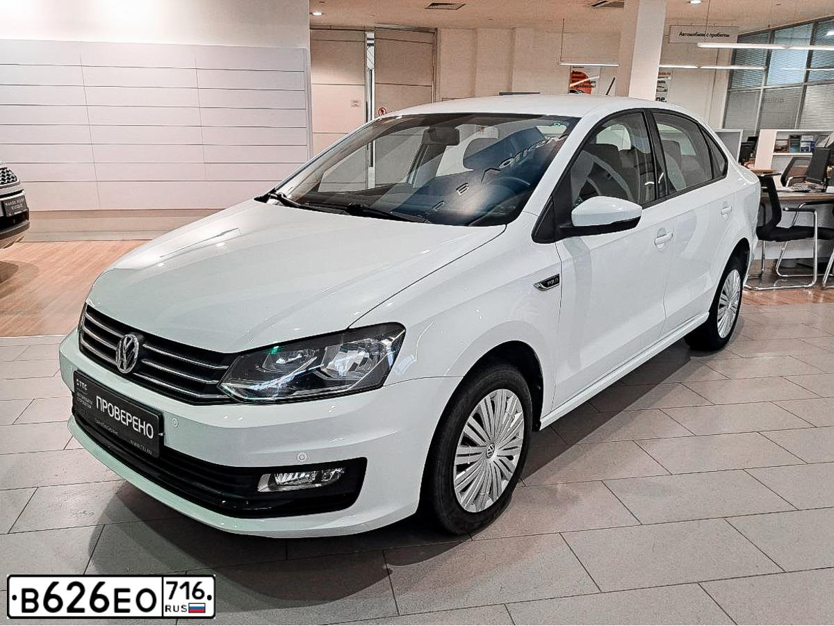 Фото автомобиля VOLKSWAGEN POLO, 2018 — госномер С217ВК126. Цвет: Белый
