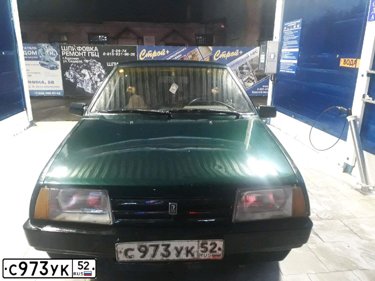 Фото автомобиля LADA 2109 SAMARA, 1998 — госномер М396КВ13. Цвет: ЗЕЛЕНЫЙ