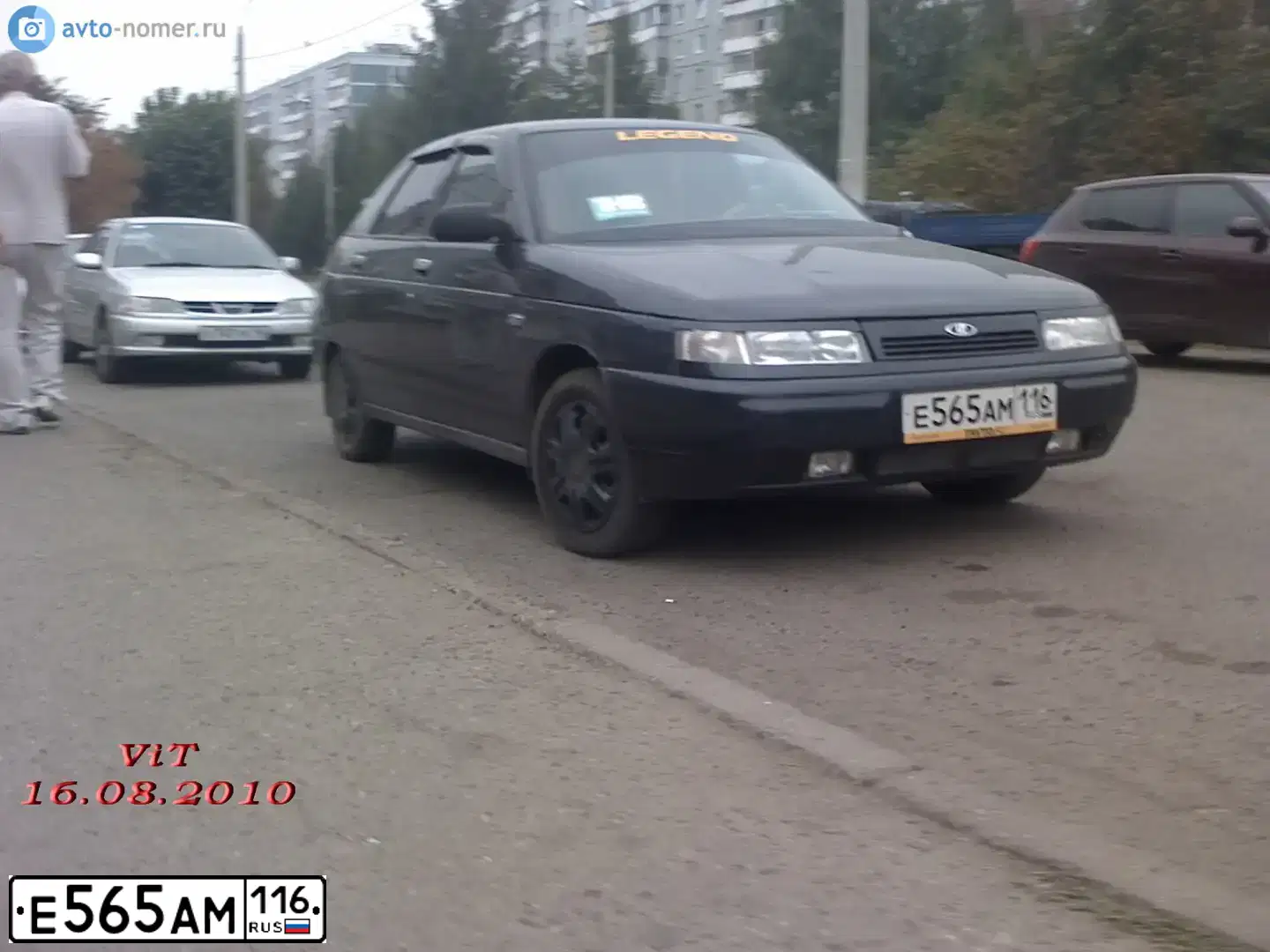 Фото автомобиля LADA 2112, 2007 — госномер Е565АМ116. Цвет: ГРАФИТОВЫЙ МЕТАЛЛИК