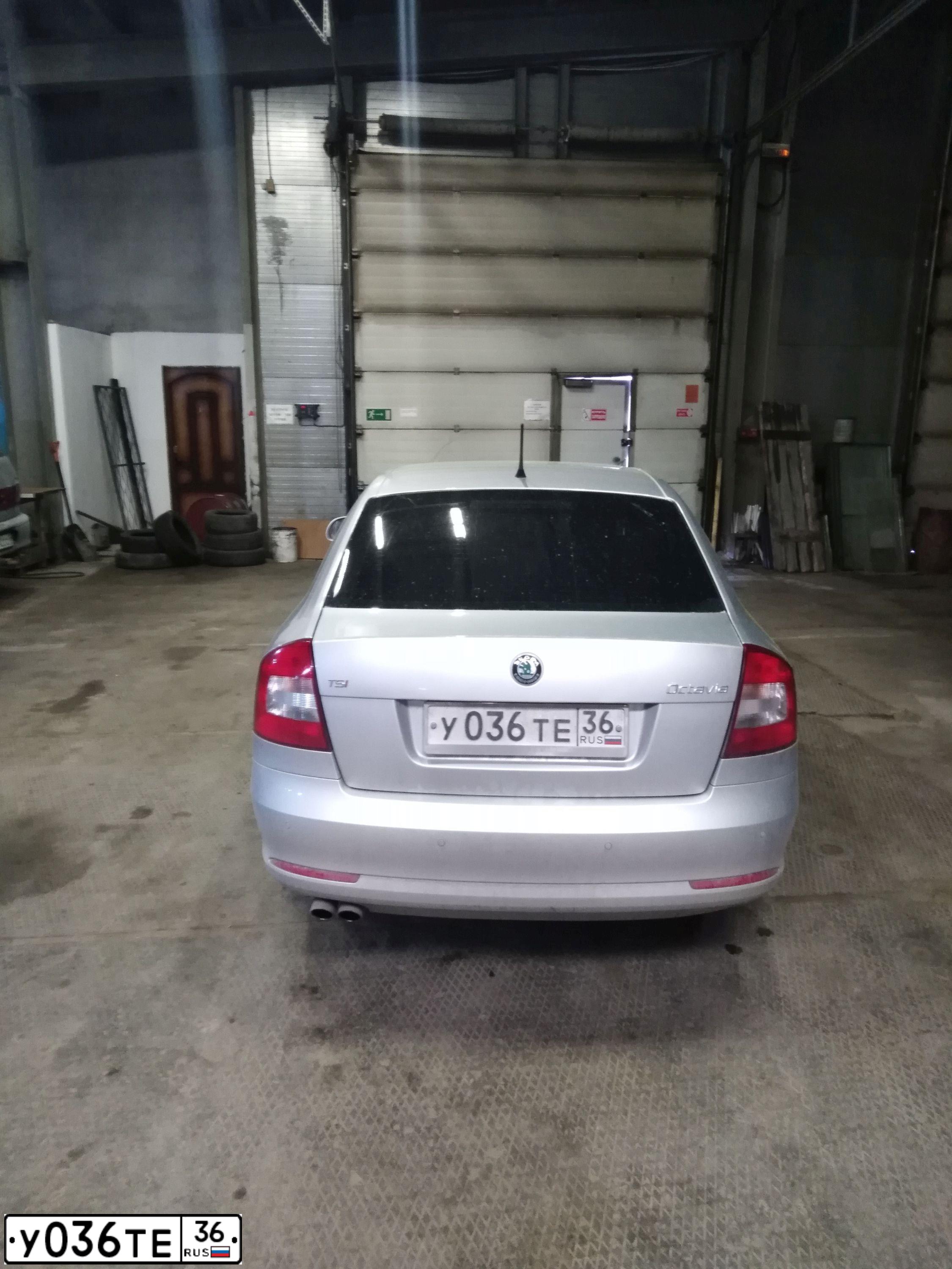 Фото автомобиля SKODA OCTAVIA, 2011 — госномер У036ТЕ36. Цвет: Серебристый