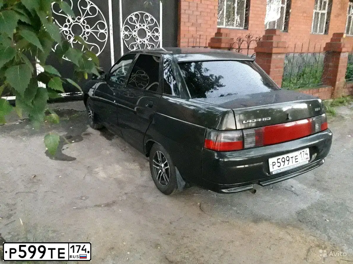 Фото автомобиля LADA 2110, 2006 — госномер Р599ТЕ174. Цвет: ЗЕЛЕНЫЙ