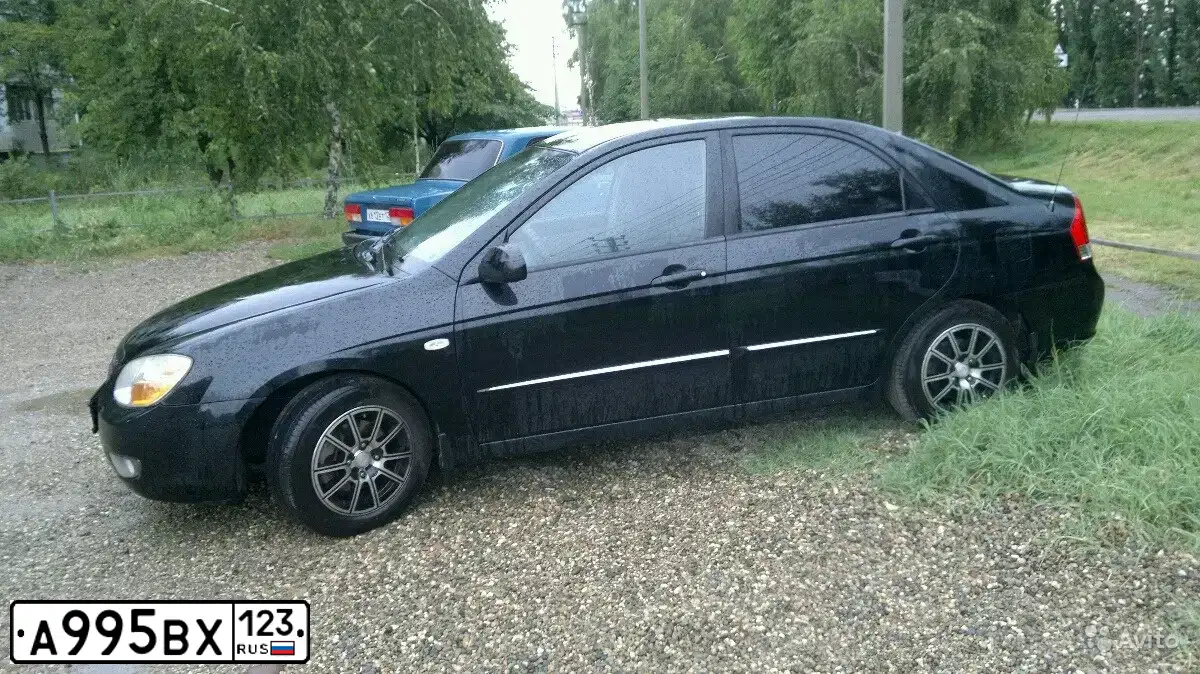 Фото автомобиля KIA CERATO, 2007 — госномер А995ВХ123. Цвет: ЧЕРНЫЙ