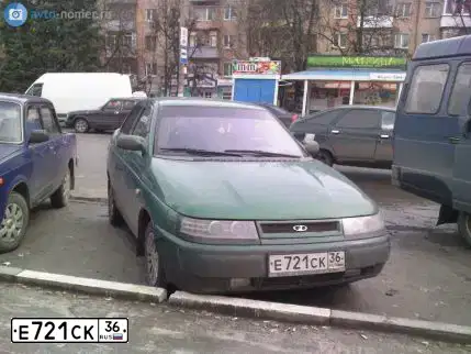 Фото автомобиля LADA 2110, 1999 — госномер Н232УР36. Цвет: ЗЕЛЕНЫЙ