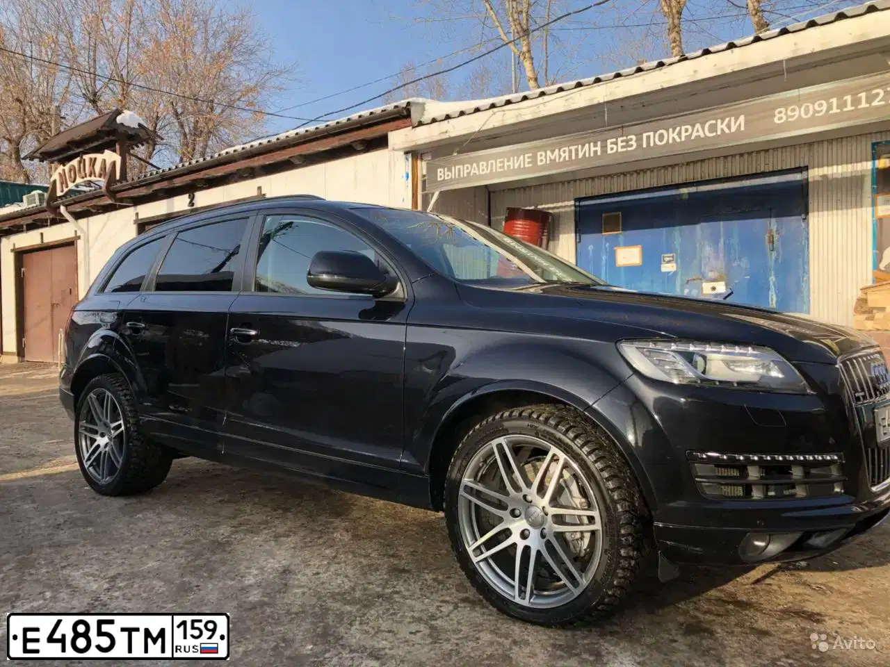 Фото автомобиля AUDI Q7, 2013 — госномер В095АХ159. Цвет: ЧЕРНЫЙ