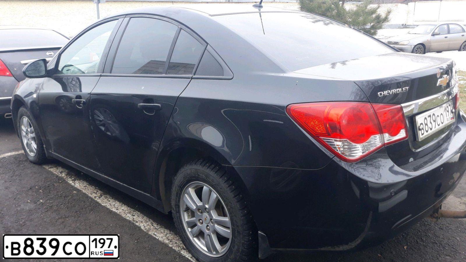 Фото автомобиля CHEVROLET CRUZE, 2012 — госномер М375ТС790. Цвет: ЧЕРНЫЙ