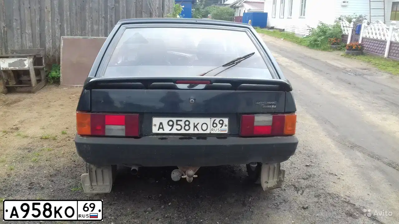 Фото автомобиля VAZ ВАЗ21093, 1995 — госномер А958КО69. Цвет: ЧЕРНЫЙ