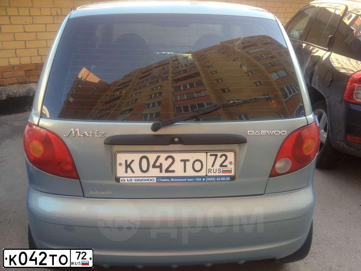 Фото автомобиля DAEWOO MATIZ, 2006 — госномер К042ТО72. Цвет: СЕРЫЙ