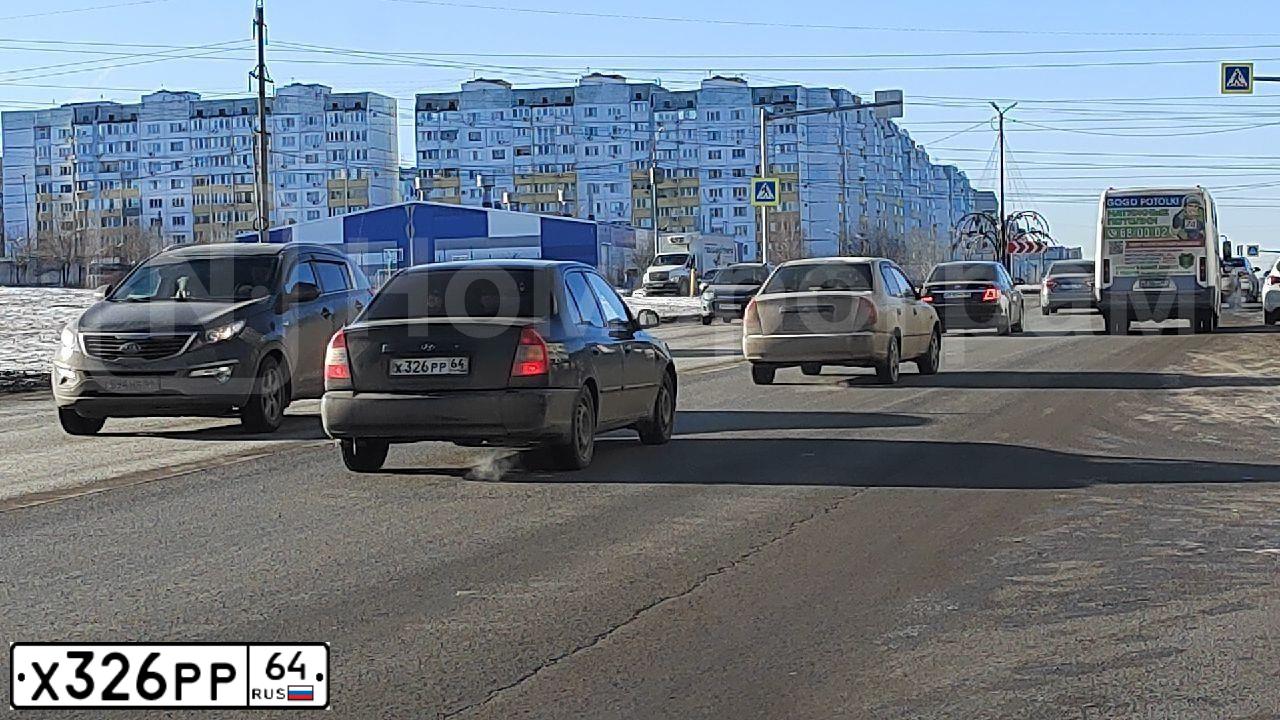 Фото автомобиля TAGAZ ACCENT, 2008 — госномер К717ТА164. Цвет: ЧЕРНЫЙ