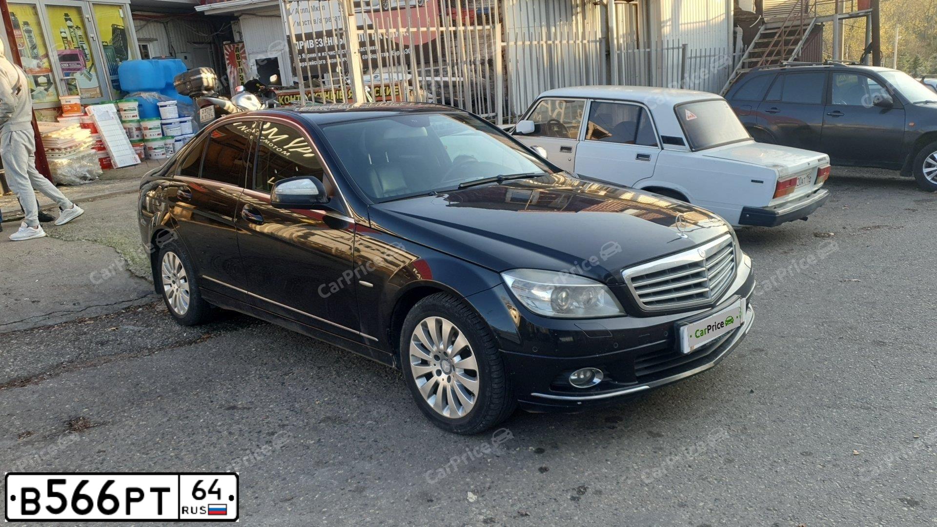 Фото автомобиля MERCEDES C-KLASSE, 2007 — госномер Н838РС193. Цвет: ЧЕРНЫЙ