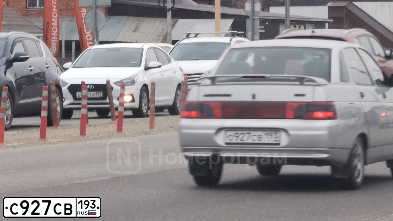Фото автомобиля KIA RIO, 2021 — госномер С927СВ193. Цвет: ЧЕРНЫЙ