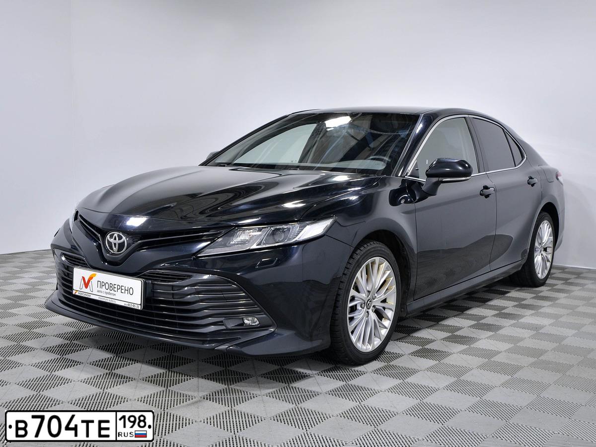 Фото автомобиля TOYOTA CAMRY, 2019 — госномер Н409УВ69. Цвет: ЧЕРНЫЙ МЕТАЛЛИК