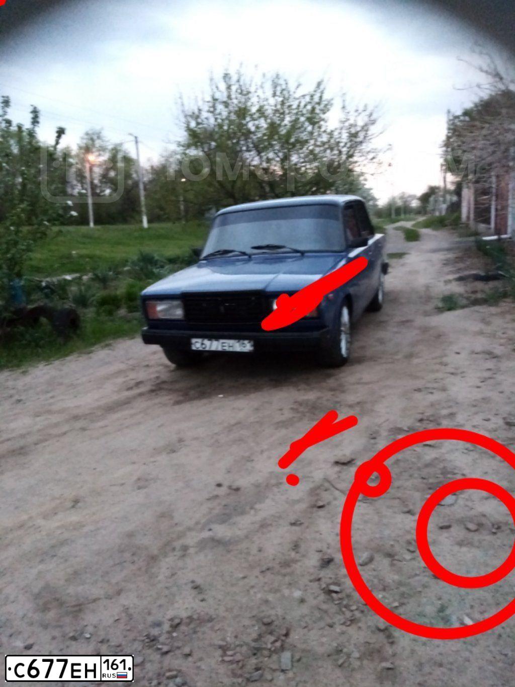 Фото автомобиля LADA 2107 LADA, 2007 — госномер С677ЕН161. Цвет: синий