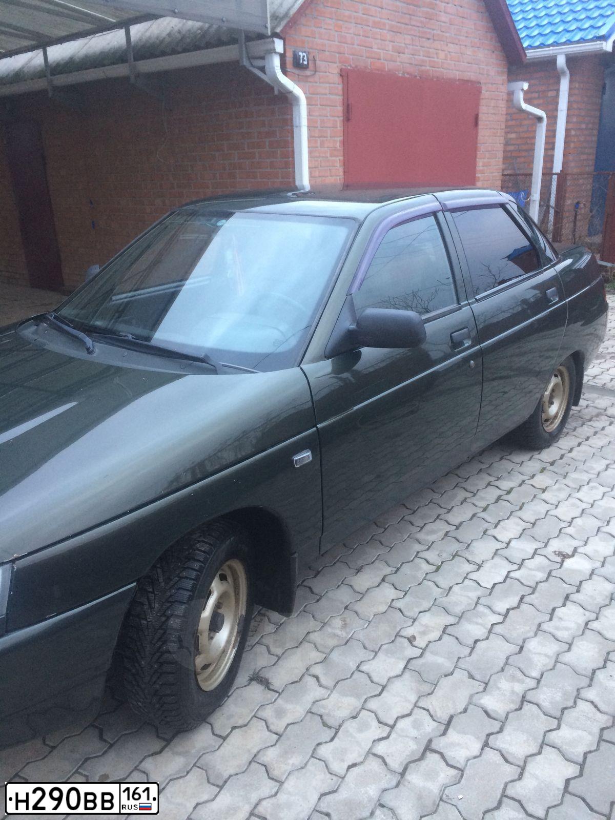 Фото автомобиля ВАЗ 211440 LADA SAMARA, 2009 — госномер А801МС761. Цвет: Темно-зеленый