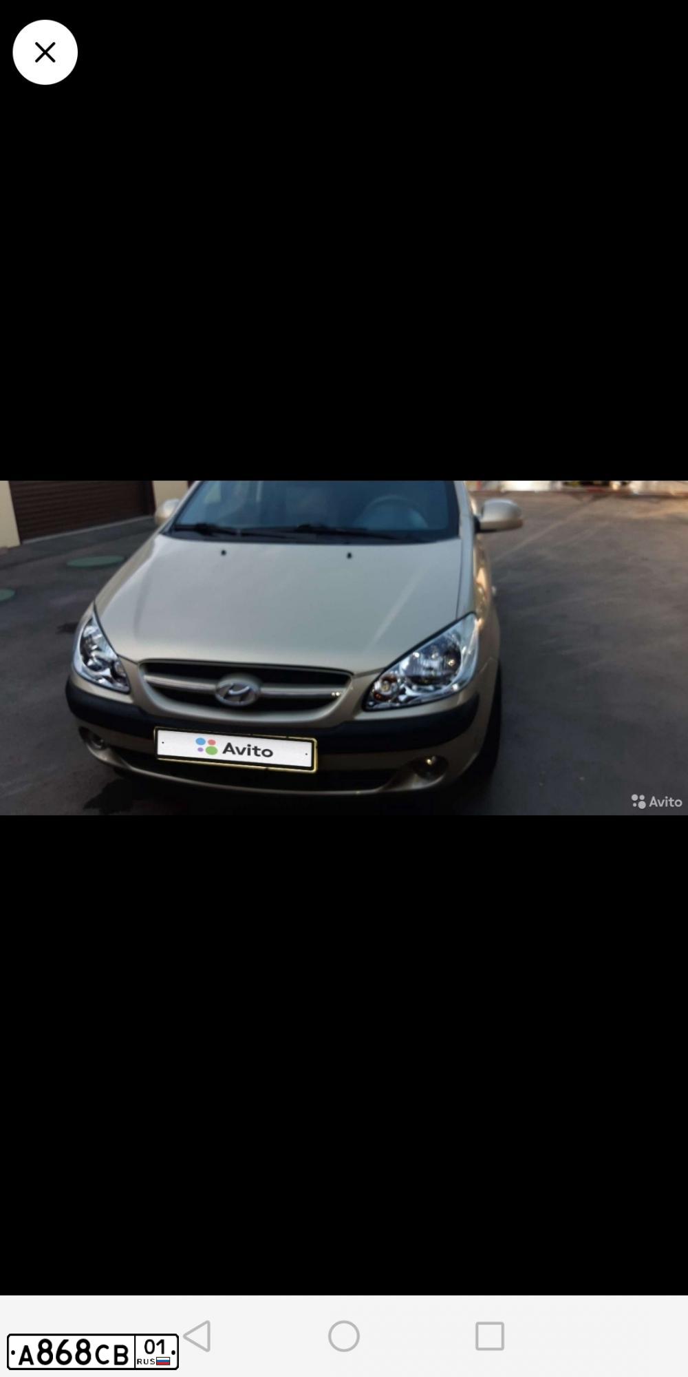 Фото автомобиля HYUNDAI GETZ, 2008 — госномер Р838ТУ93. Цвет: БЕЖЕВЫЙ