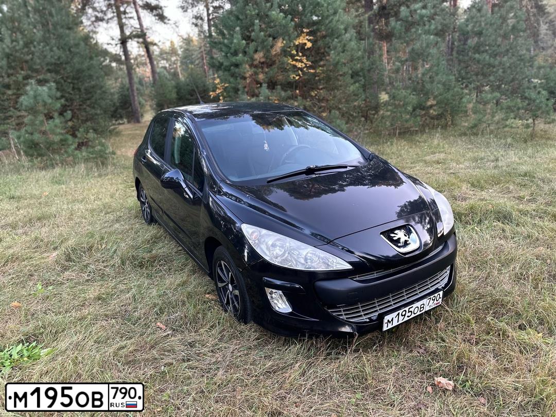 Фото автомобиля PEUGEOT 308, 2008 — госномер У086АУ71. Цвет: ЧЕРНЫЙ