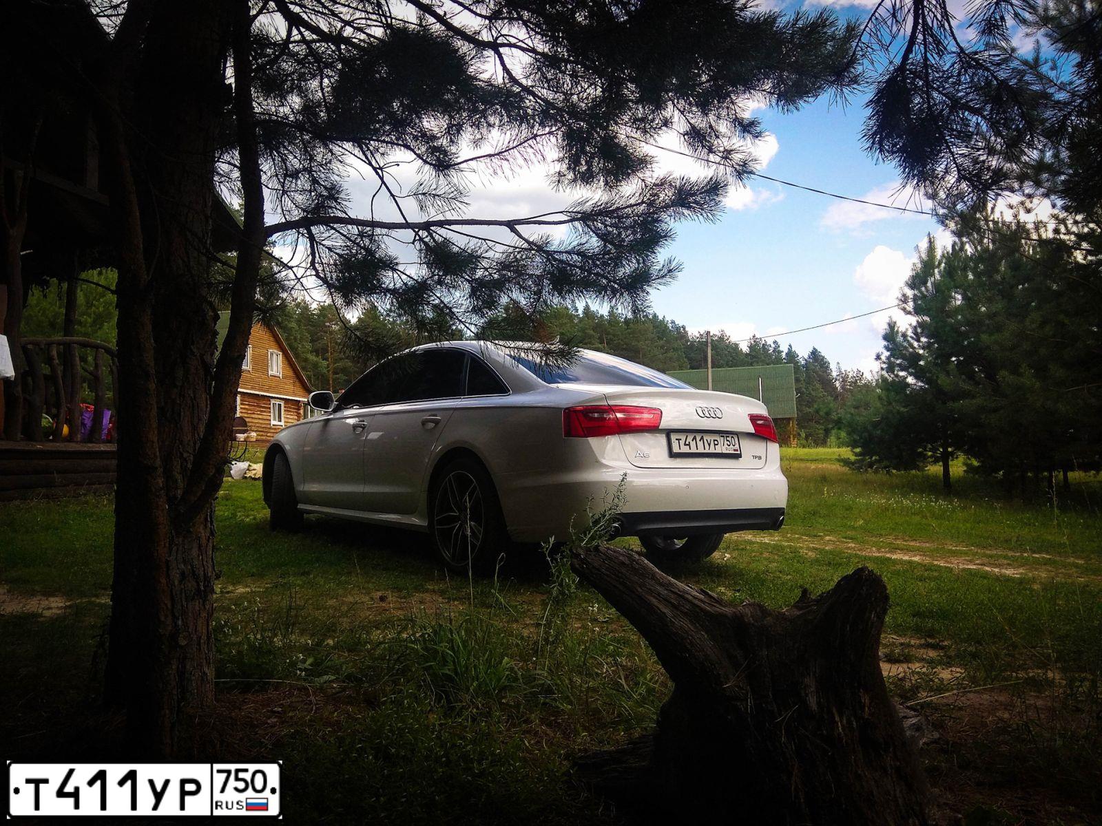 Фото автомобиля AUDI A6, 2012 — госномер К346УЕ13. Цвет: Белый