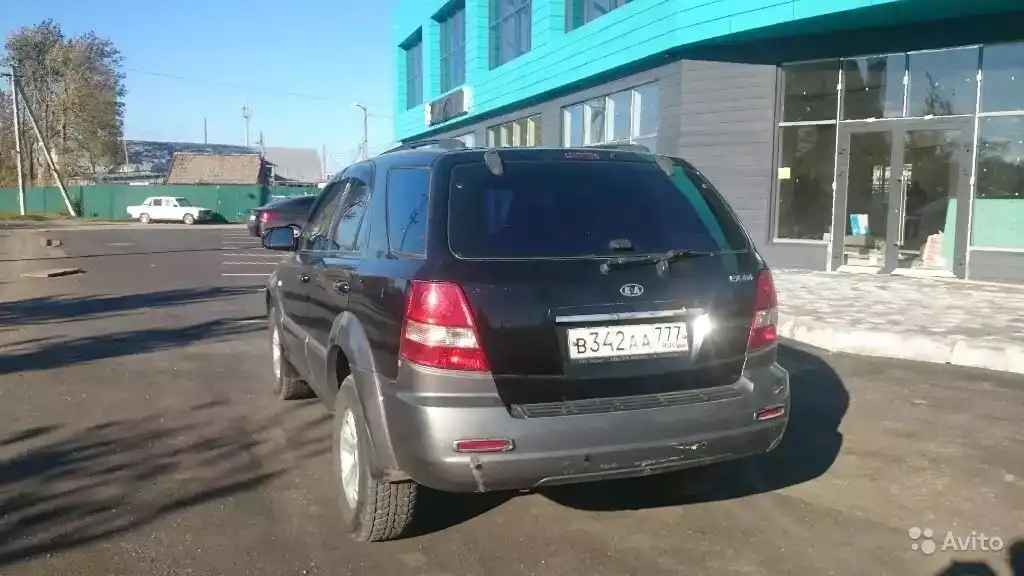 Фото автомобиля KIA SORENTO, 2004 — госномер К942ТТ123. Цвет: ЧЕРНЫЙ