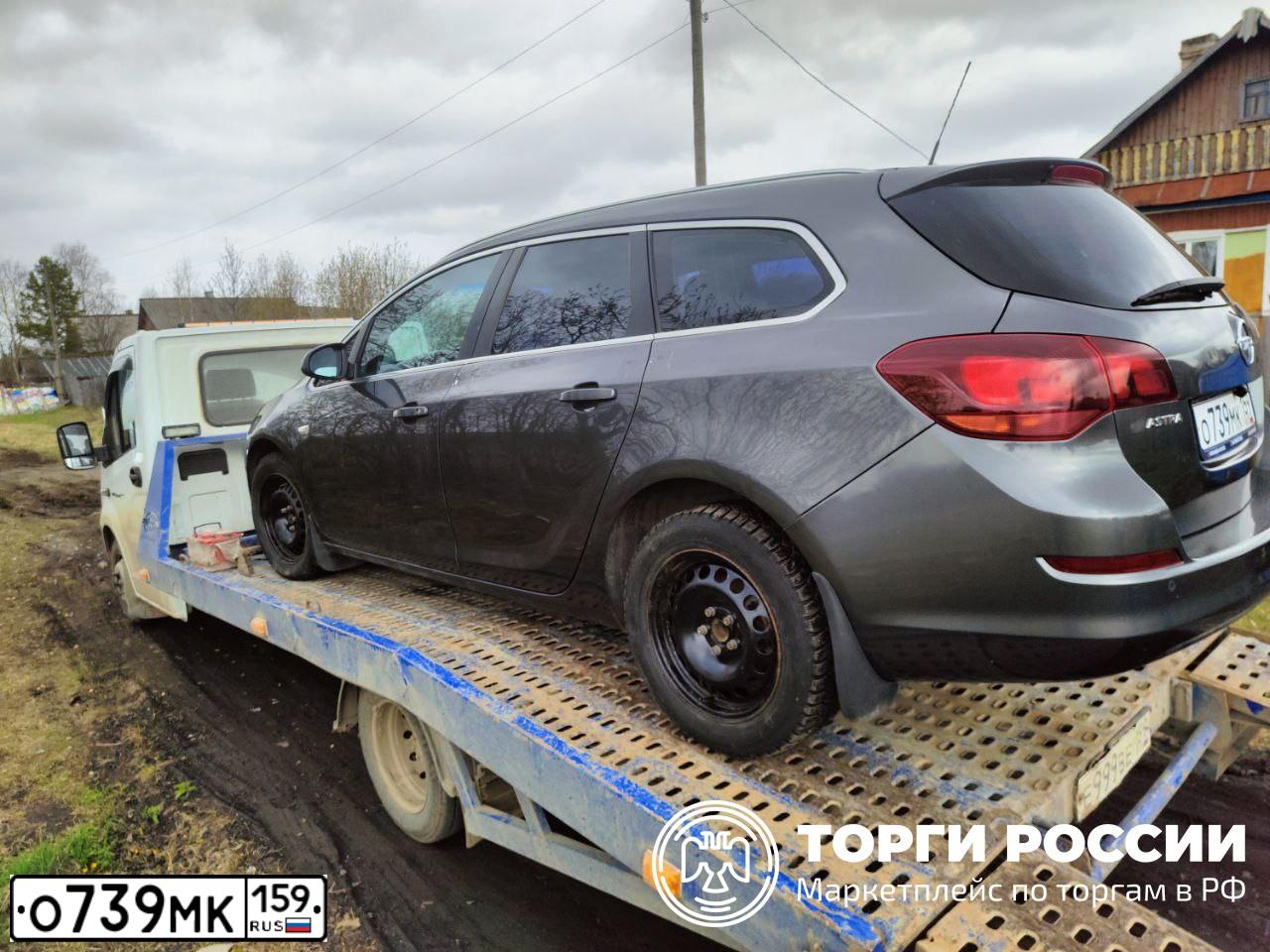 Фото автомобиля OPEL ASTRA, 2011 — госномер О739МК159. Цвет: ТЕМНО-СЕРЫЙ