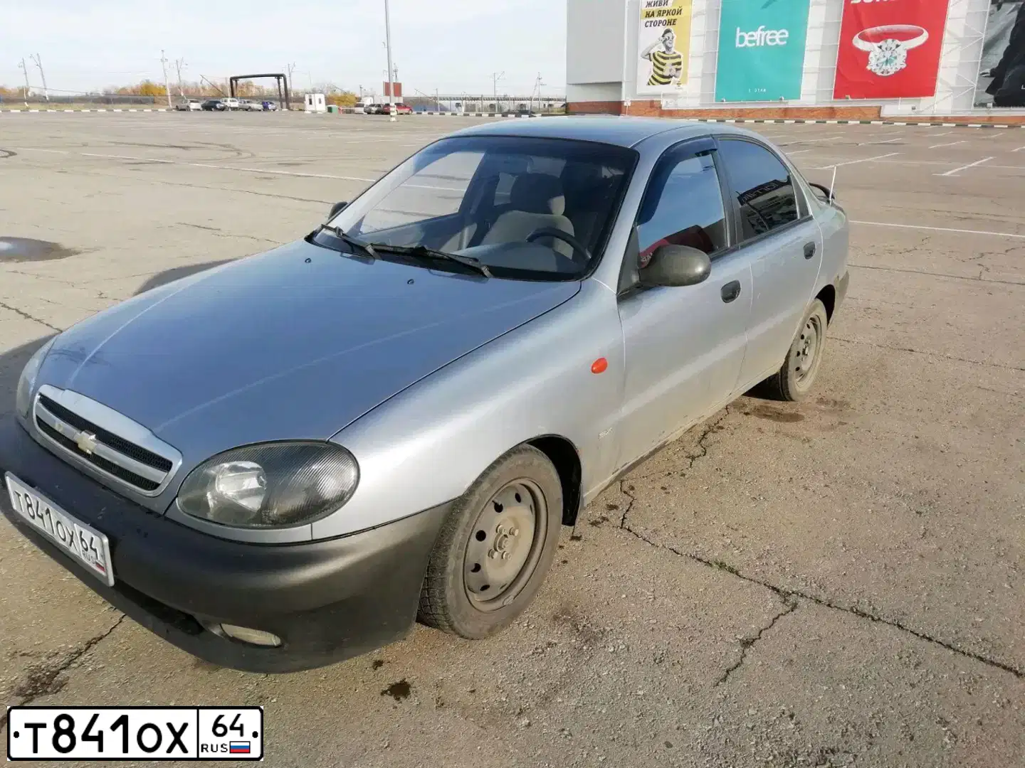 Фото автомобиля ZAZ LANOS, 2007 — госномер К661АС164. Цвет: Серебристый