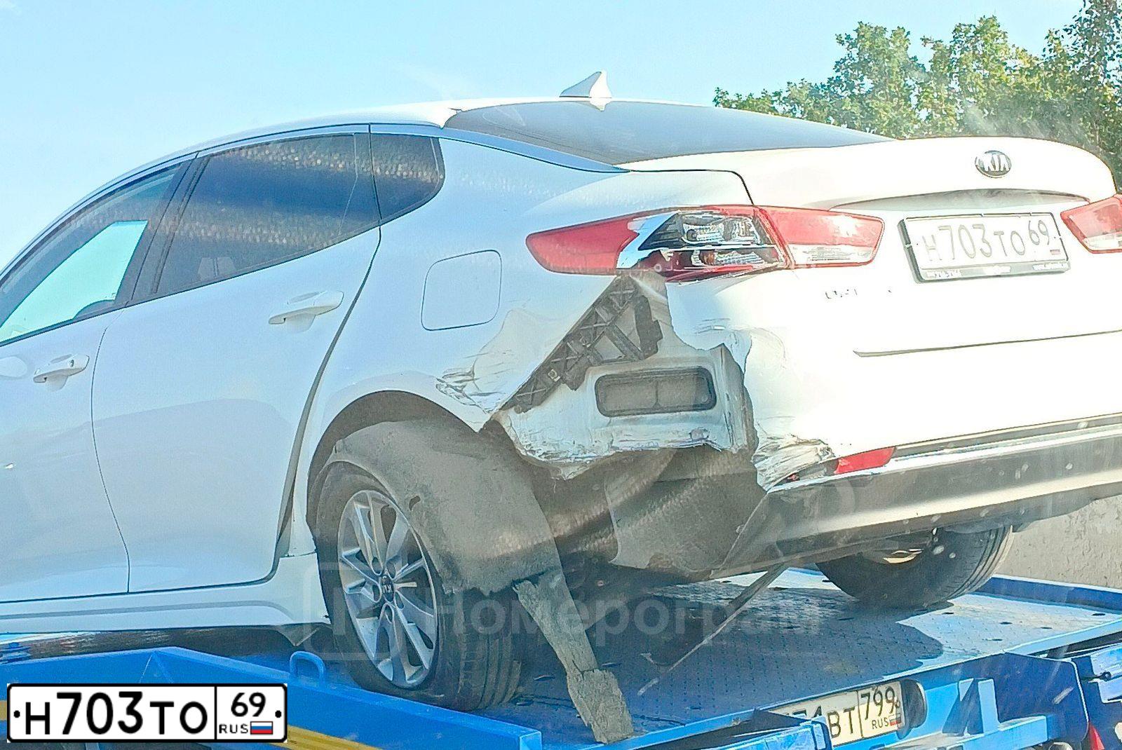 Фото автомобиля KIA MAGENTIS / OPTIMA, 2018 — госномер Н703ТО69. Цвет: Белый
