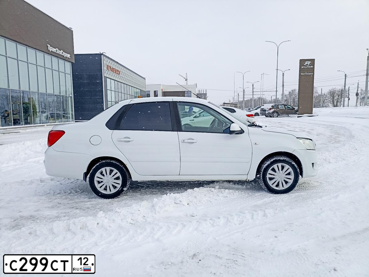 Фото автомобиля DATSUN ON-DO, 2014 — госномер М478РС21. Цвет: Белый