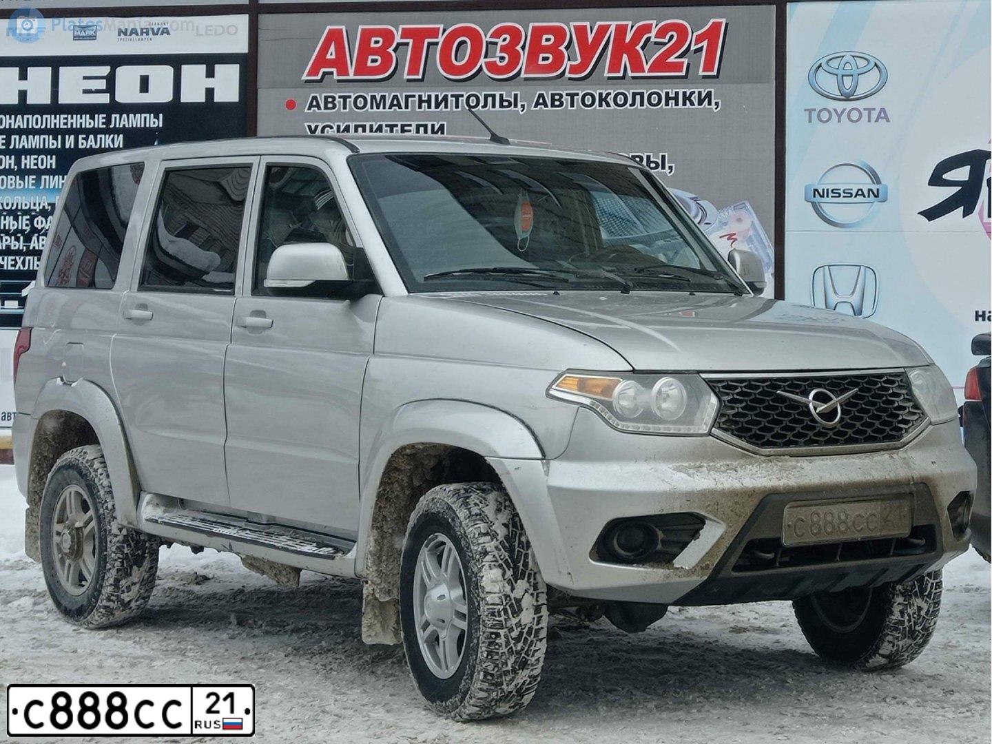 Фото автомобиля ZAZ LANOS, 2007 — госномер С888СС21. Цвет: серебристый