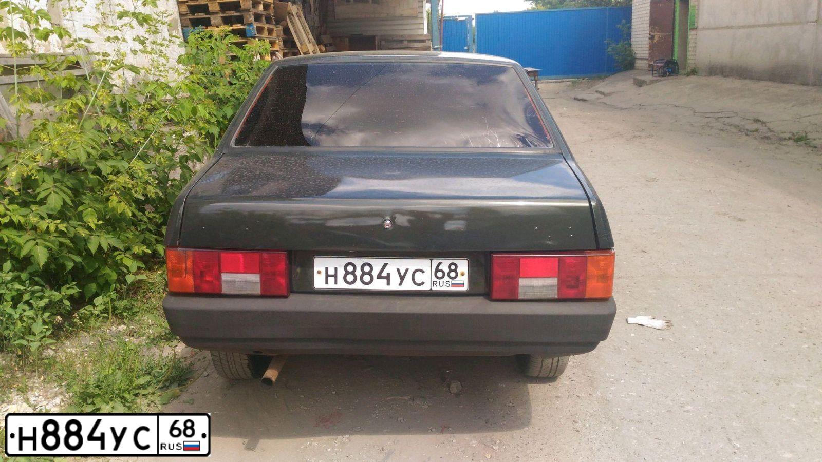Фото автомобиля LADA 2109 SAMARA, 2004 — госномер М173МЕ68. Цвет: ЗОЛОТИСТЫЙ ТЕМНО-ЗЕЛЕНЫЙ
