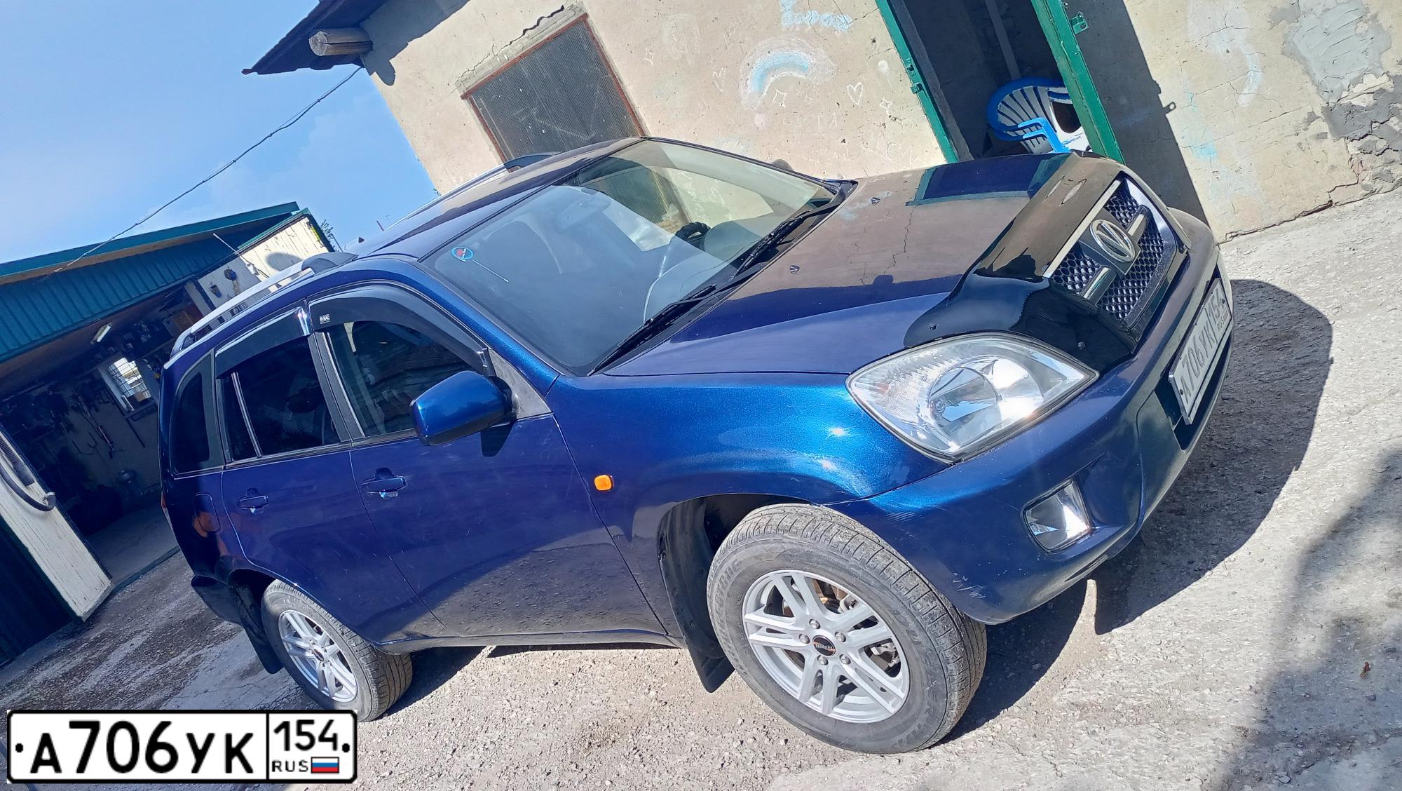 Фото автомобиля TAGAZ TINGO, 2011 — госномер А706УК154. Цвет: СИНИЙ