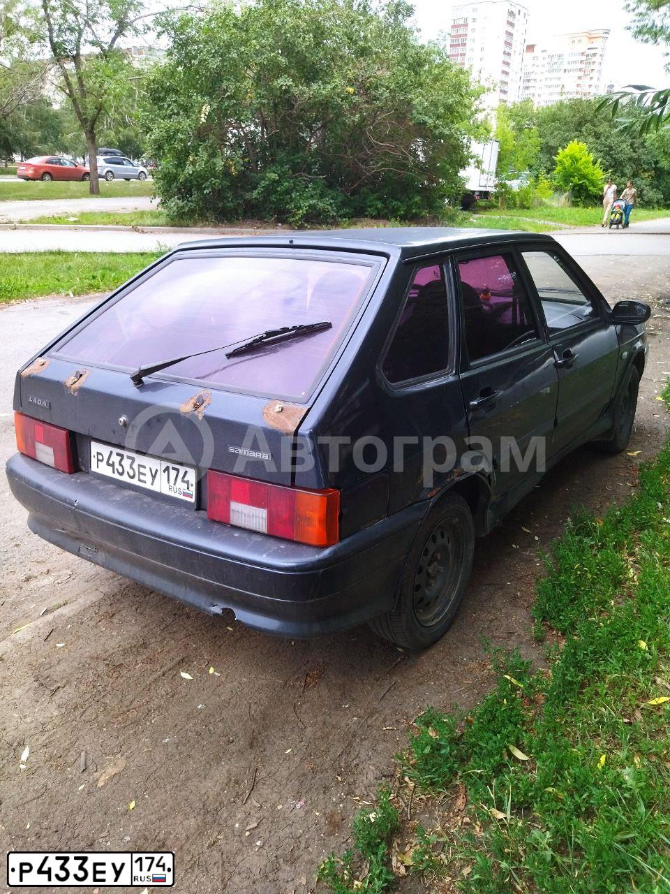 Фото автомобиля LADA 2114, 2008 — госномер Х635ЕС774. Цвет: ГРАФИТОВЫЙ МЕТАЛЛИК