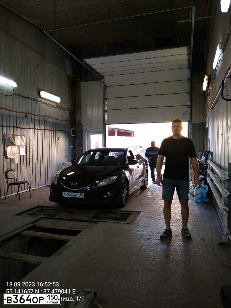 Фото автомобиля MAZDA 6, 2010 — госномер В364ОР150. Цвет: ЧЕРНЫЙ