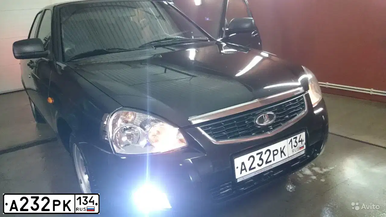 Фото автомобиля LADA 2170 PRIORA, 2015 — госномер А232РК134. Цвет: Черный