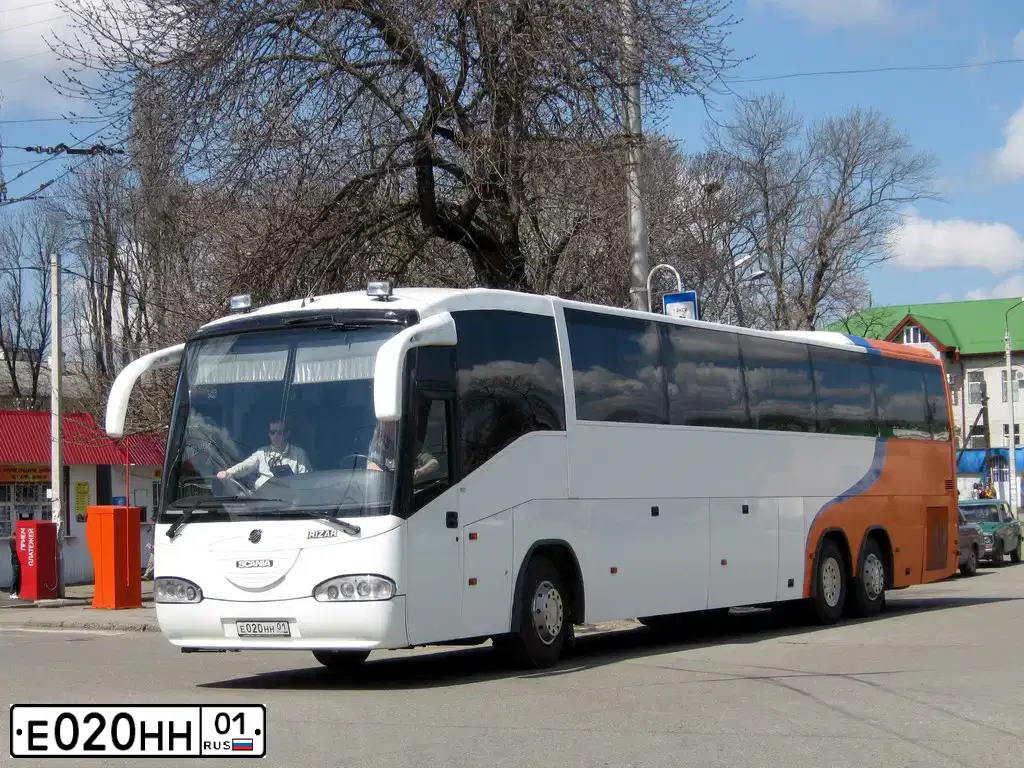 Фото автомобиля SCANIA K, 2001 — госномер Р836ОВ126. Цвет: Белый