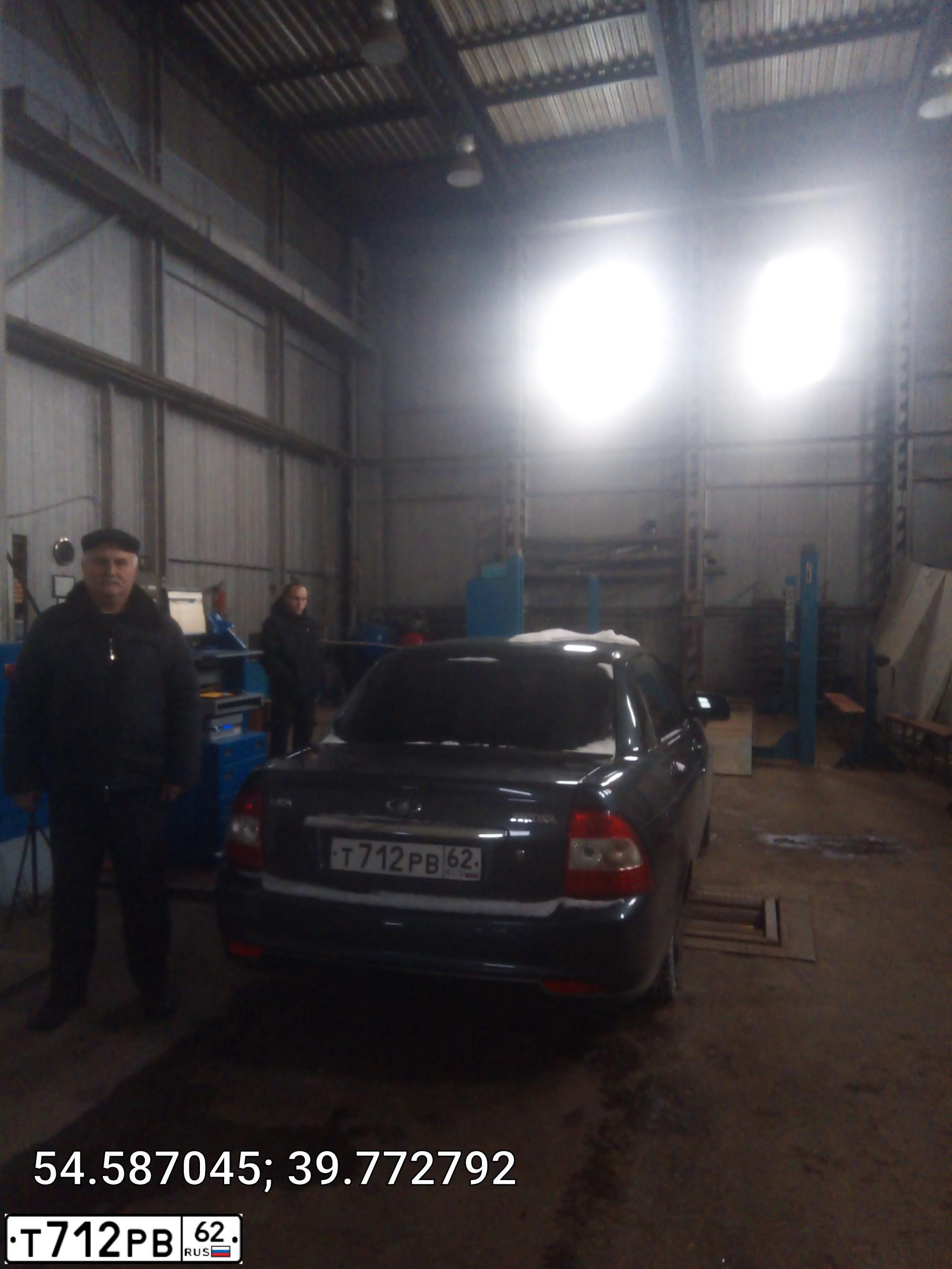 Фото автомобиля LADA 2170 PRIORA, 2012 — госномер К581ТУ62. Цвет: СЕРО СИНИЙ