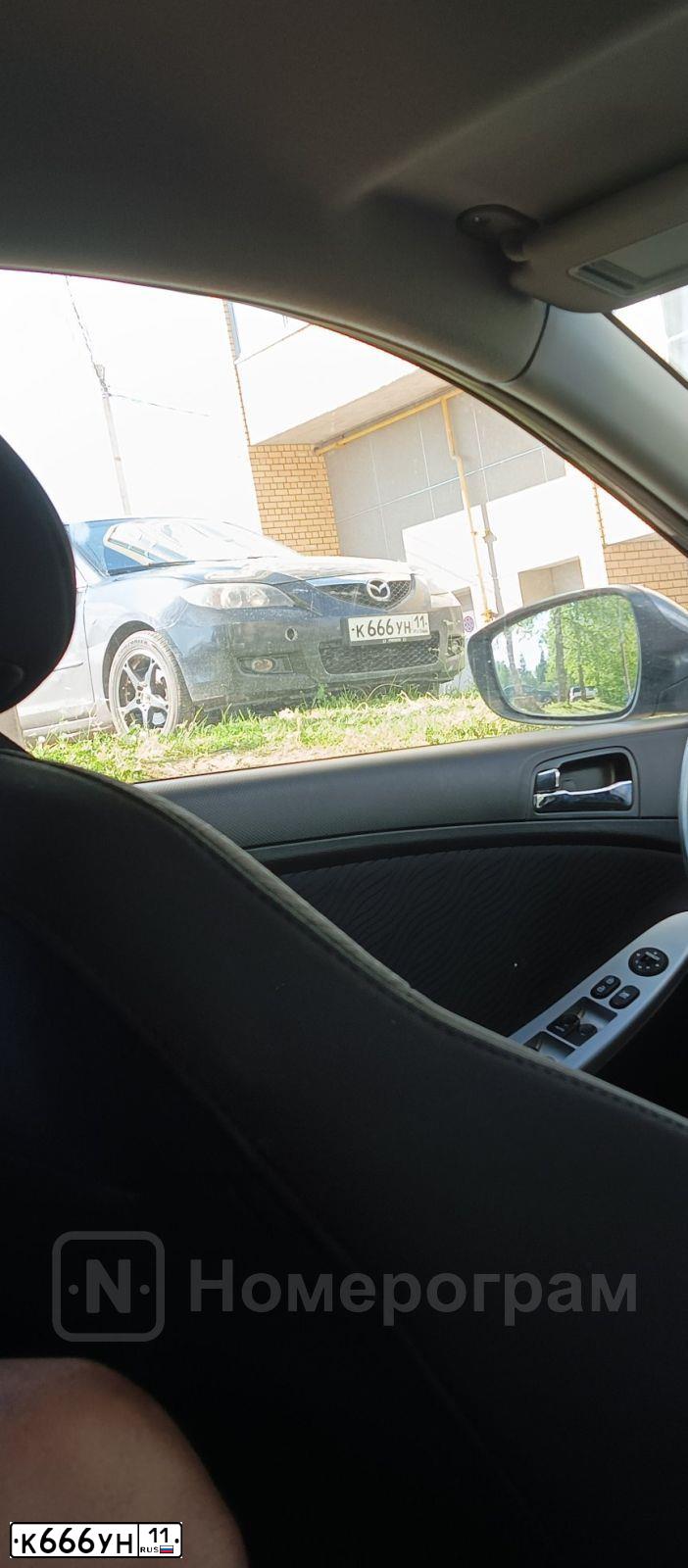 Фото автомобиля KIA SPECTRA, 2009 — госномер А444НМ11. Цвет: Белый