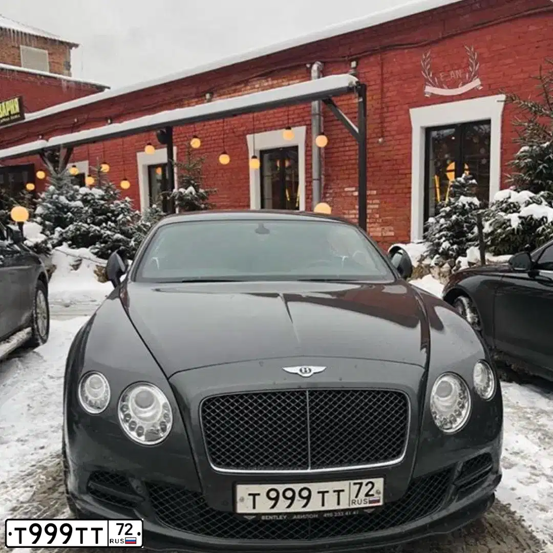 Фото автомобиля BENTLEY CONTINENTAL, 2013 — госномер Т999ТТ72. Цвет: ТЕМНО-СЕРЫЙ