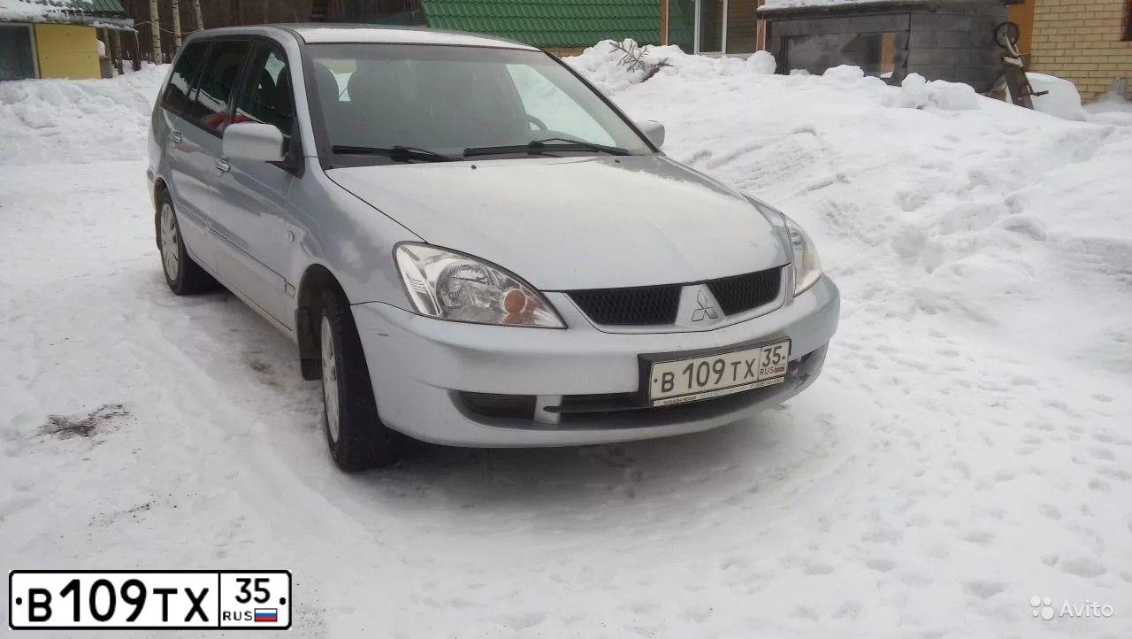 Фото автомобиля MITSUBISHI LANCER, 2008 — госномер В109ТХ35. Цвет: СЕРЕБРИСТЫЙ