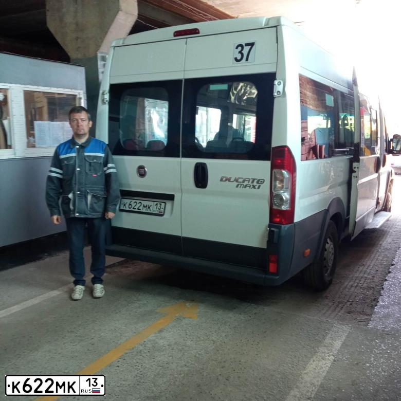 Фото автомобиля FIAT DUCATO, 2014 — госномер К622МК13. Цвет: БЕЛЫЙ