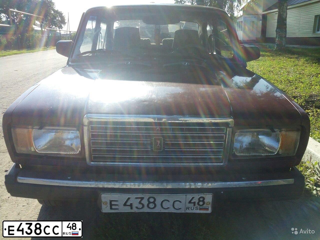 Фото автомобиля LADA 2107, 2000 — госномер Е438СС48. Цвет: ТЕМНО-БОРДОВЫЙ