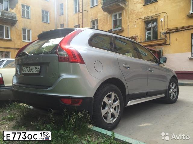 Фото автомобиля VOLVO XC60, 2011 — госномер Е773ОС152. Цвет: СЕРЫЙ