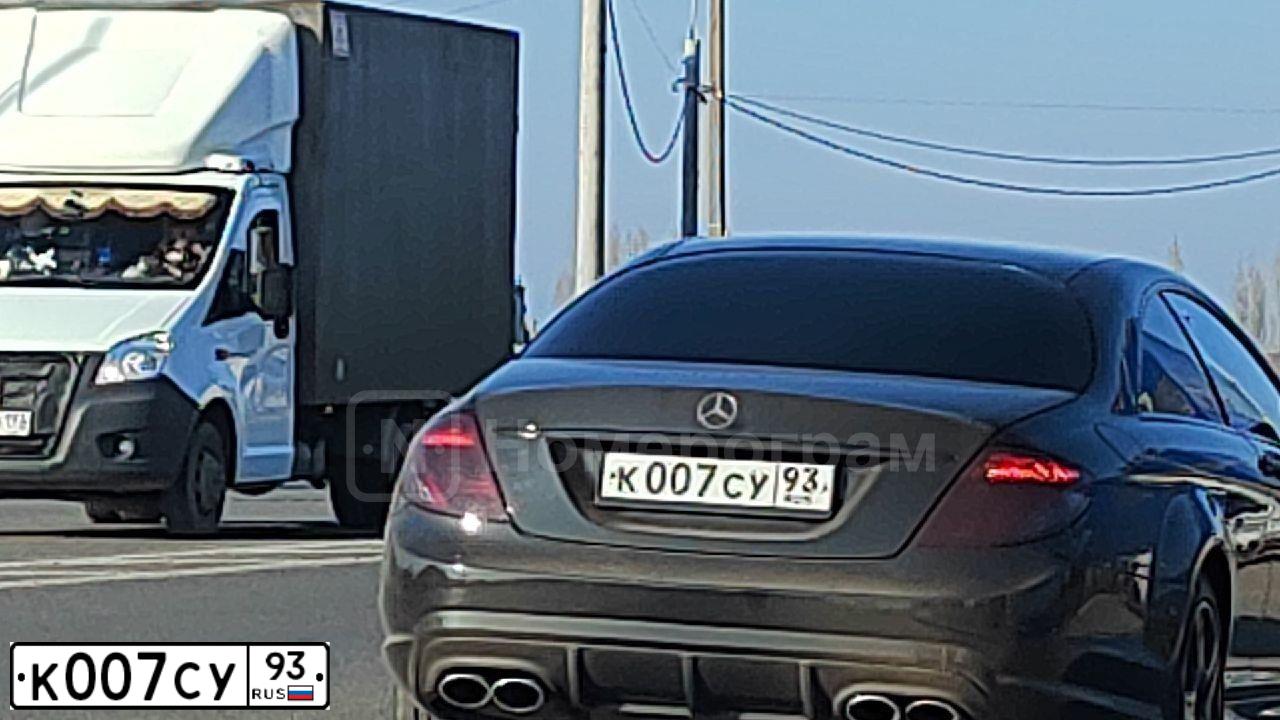 Фото автомобиля MERCEDES CL-KLASSE, 2006 — госномер К007СУ93. Цвет: ЧЕРНЫЙ