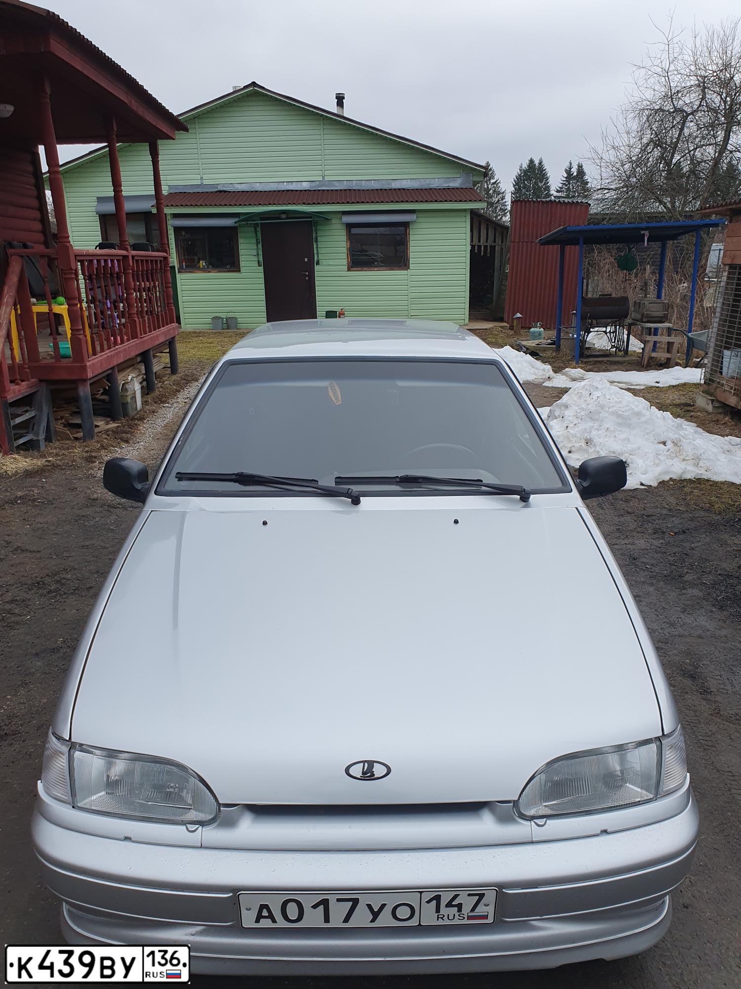 Фото автомобиля LADA 2114 SAMARA, 2008 — госномер Н154ТА198. Цвет: Светло-Серебристый металлик