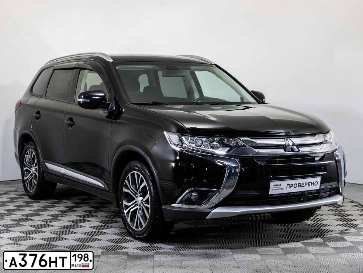 Фото автомобиля МИЦУБИСИ OUTLANDER, 2018 — госномер Т627УА198. Цвет: ЧЕРНЫЙ